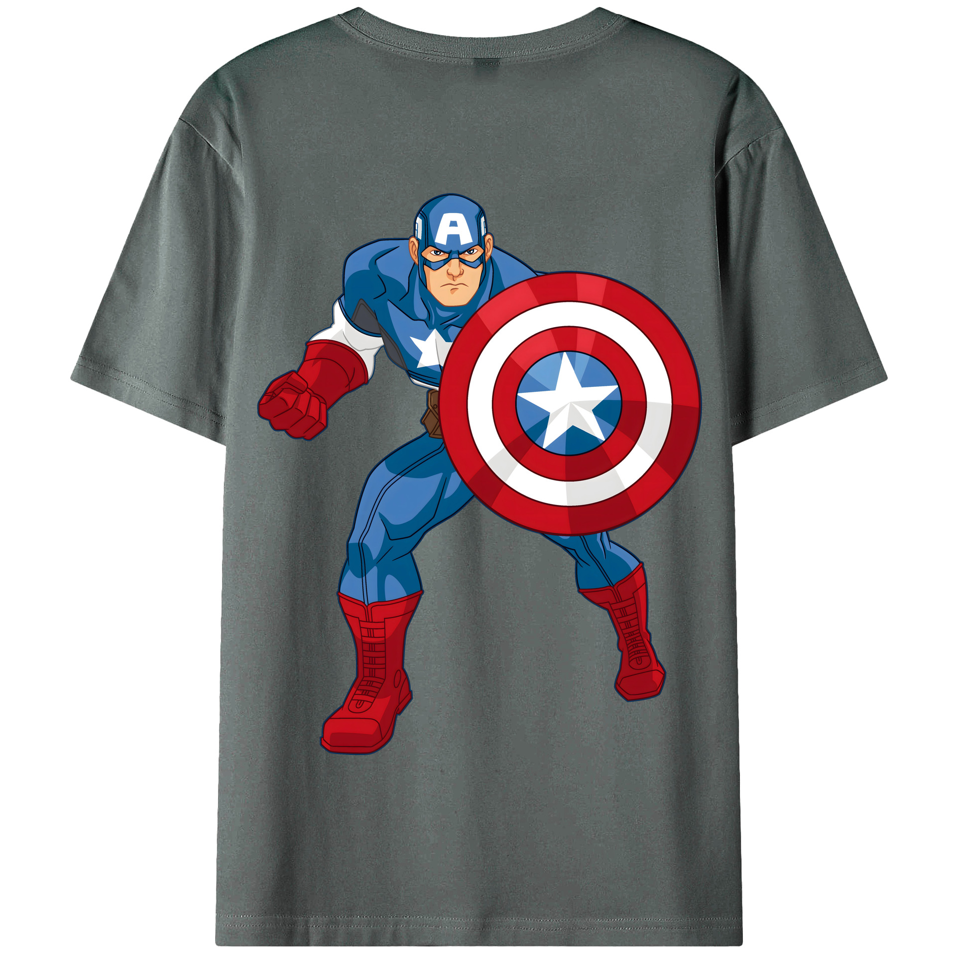 （画像用） アベンジャーズ The Avengers 綿100％半袖Tシャツ（背面プリント）